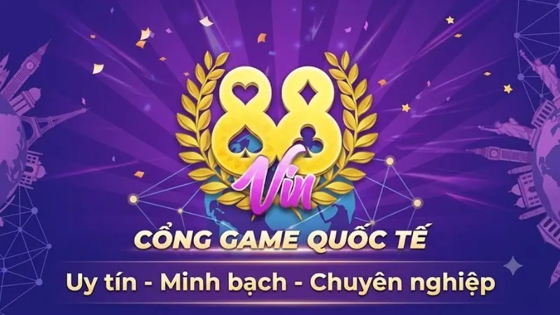 Hình ảnh đồ họa biểu trưng cho sự uy tín và minh bạch của hệ thống giải trí 88VIN trên toàn cầu.