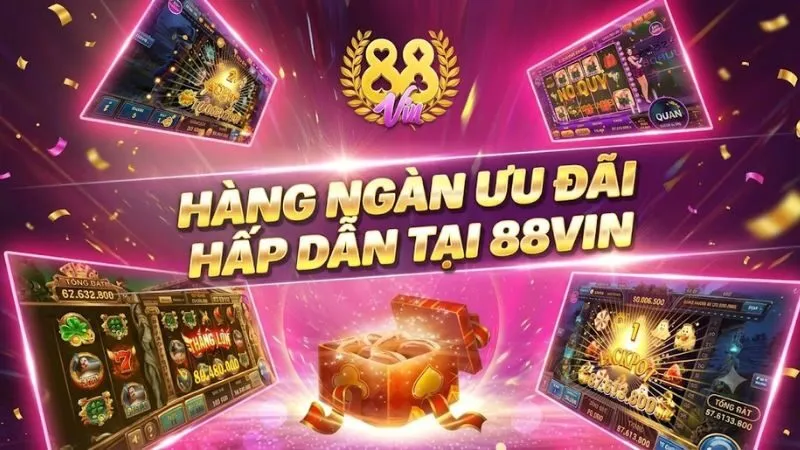 Banner quảng bá các chương trình khuyến mãi và ưu đãi đặc quyền dành cho thành viên tại 88VIN.